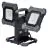 Ledvance LED Floodlight Bouwlamp Value Flex Zwart 60W 6450lm 110d - 865 Daglicht | IP65 - Accu - Symmetrisch